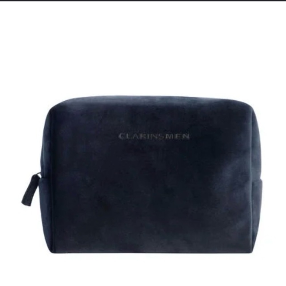 NWT Clarins Men Black Toiletry Bag